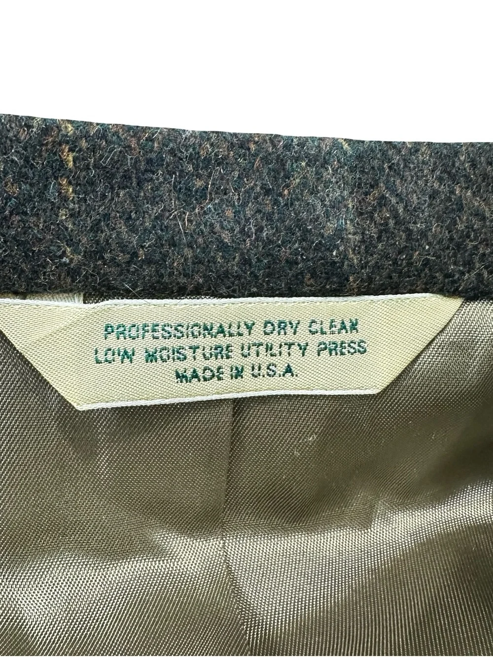 Evan Picone Men 100% Wool Suit Jacket Sports Coat Grey Plaid Elbow Patch Sz 40R